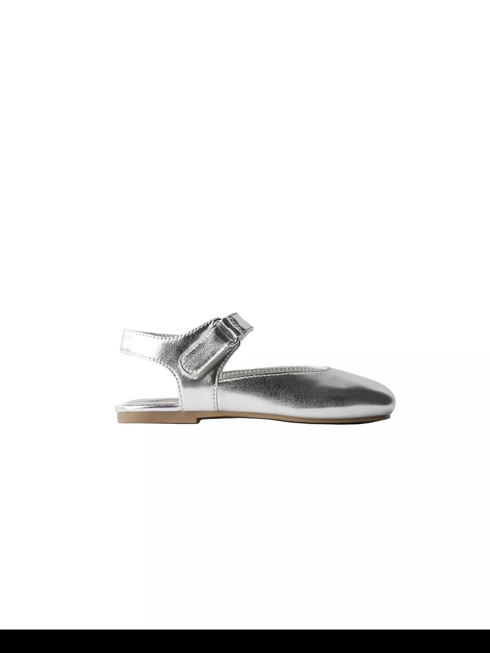Zara Girls Metallic Pink Mary Jane Shoes with Strap